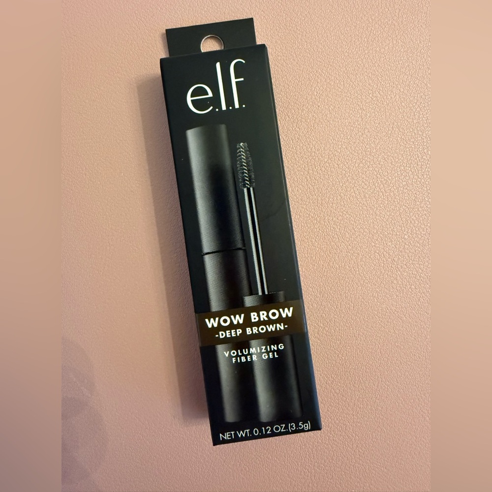 2 Pack - ELF Wow Brow Volumizing Fiber Gel Deep Brown